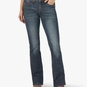 Aura Women's Straight Leg Jeans in Dark Blue